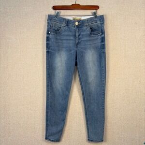 Democracy Ab Technology Skinny Jeans Medium Wash Blue Denim Size 12 B1304N3XHXX